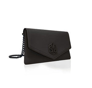 Black & Sand Kate Clutch